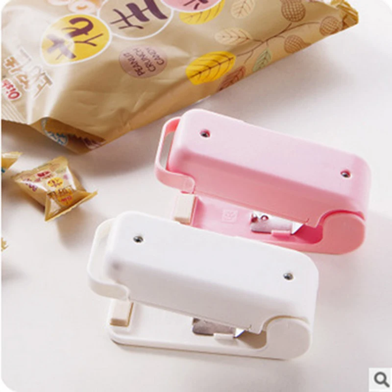 

Household Mini Portable Heat Sealing Machine Snacks Nuts Plastic Bag Sealer Food SaverStorage Bag Sealing Device Kitchen Tools