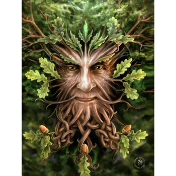 

Diy Landscape Diamond Painting Old Man In Tree Full Square Diamond Embroidery For Living Room Home Decor