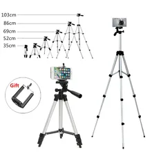 Universal Portable Tripod 4 Sections Tripod Phone Holder Camera Holder Smartphone For Canon For Sony For