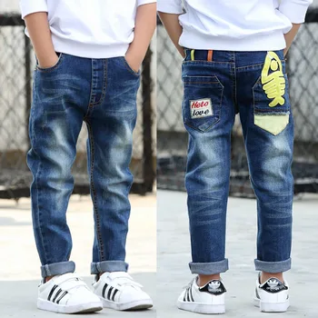 

Boys pants 2019 new spring kids clothing big boys jeans denim trousers baby children roupas infantis menina pencil leggings
