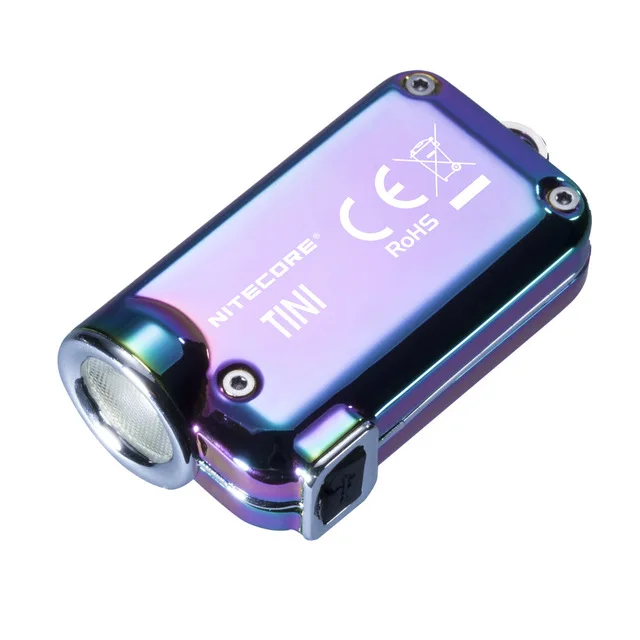 Новый мини брелок NITECORE TINI SS 380 лм из нержавеющей стали с Micro USB|Фонарики и