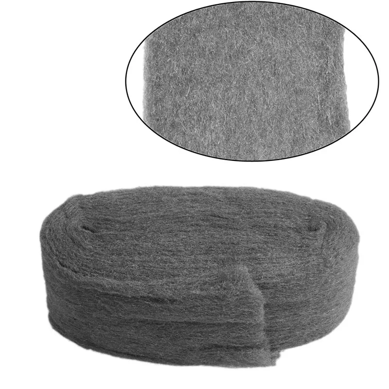 

3.3m Steel Wire Wool Grade 0000 Polishing Cleaning Wool Non Crumble Dirt Remover Stone Metal Polishing Tool