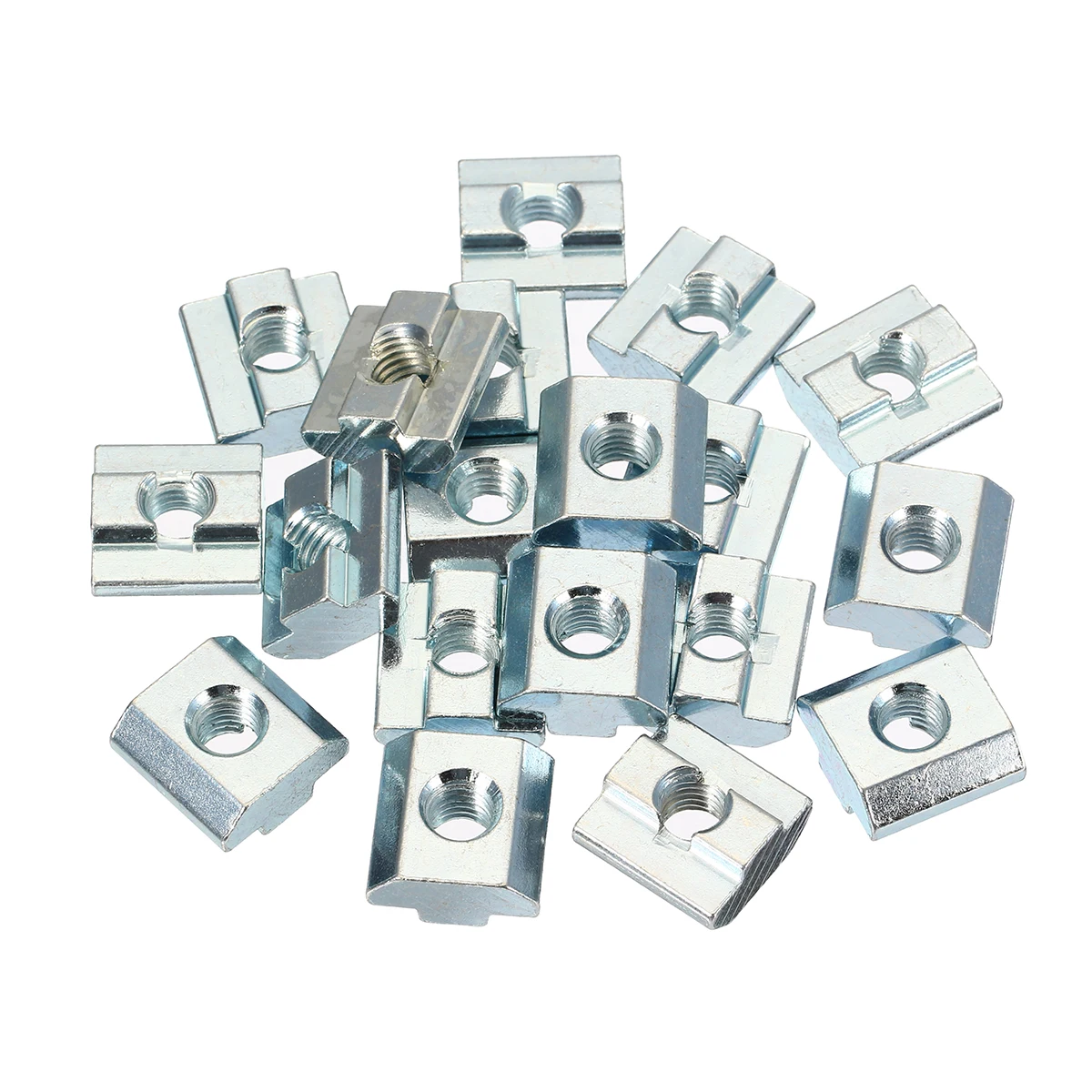 

20pcs M8 T Sliding Nut Carbon Steel Zinc Plate Coated T Nut for 4040 Series Alumunium Profiles