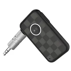 Беспроводной Bluetooth5.0 приемник потокового воспроизведения музыки Car 3,5 мм Музыка Аудио громкой связи адаптер вызова для автомобиля