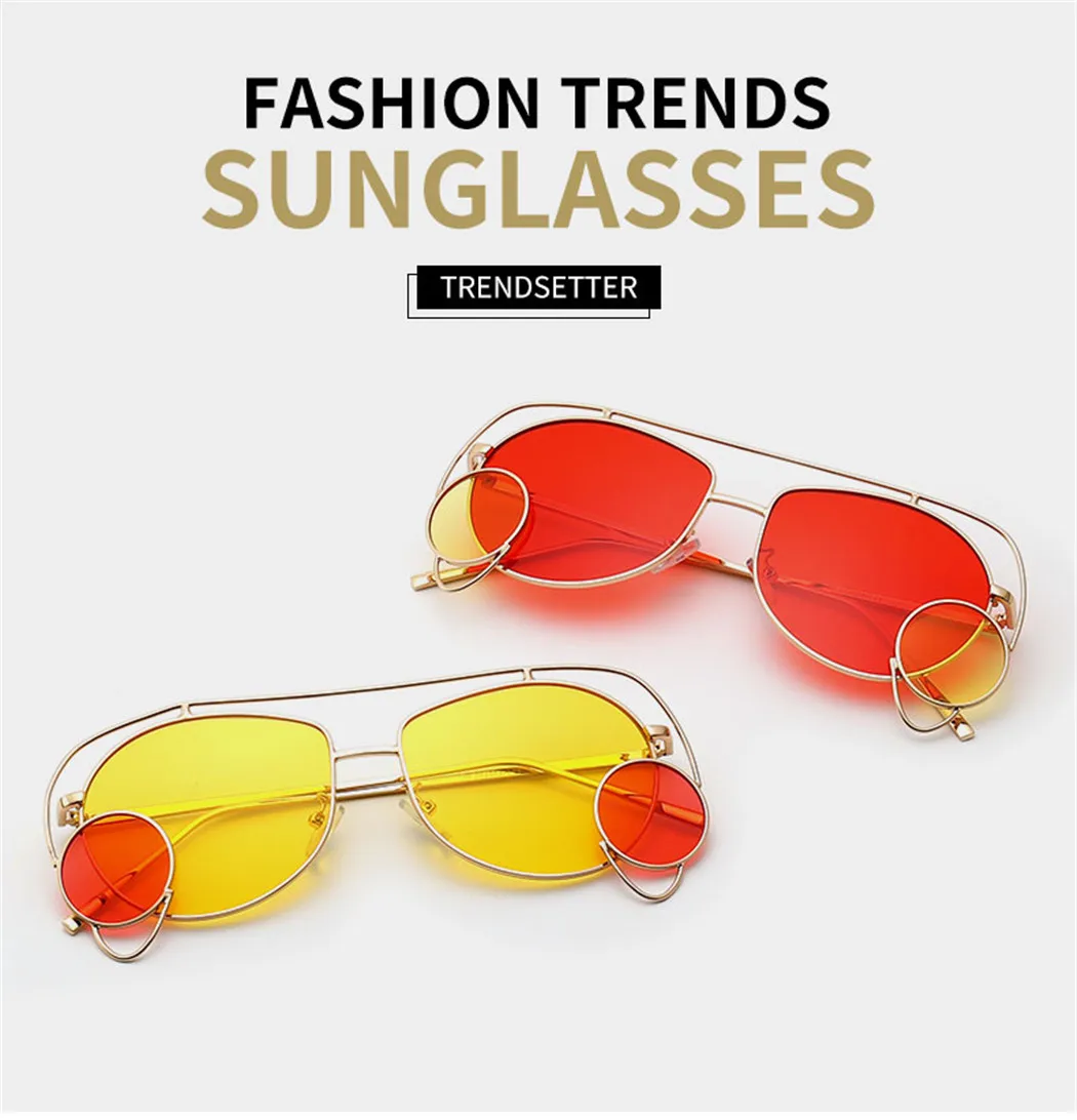Женские и мужские солнцезащитные очки в стиле стимпанк, брендовые дизайнерские уникальные очки, металлическая оправа, солнцезащитные очки, высокое качество, UV400 очки