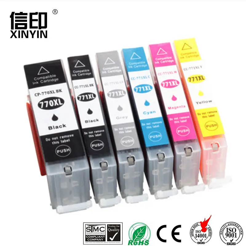 XColor pgi 770XL cli 771XL compatible ink cartridge For Canon PIXMA MG5770 MG6870 High Quality