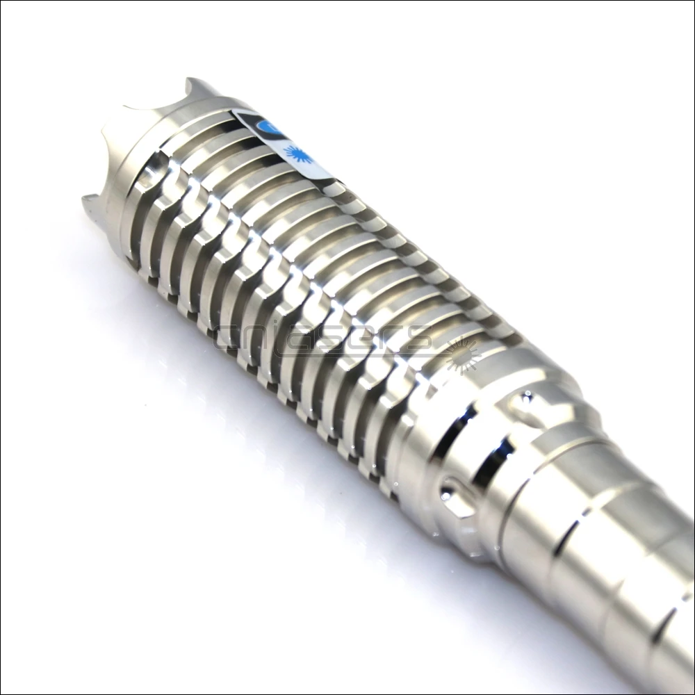 US $68.99 CNILasers BX9 Stainless Steel Adjustable Focus 450nm Blue Laser Pointer BURNING Visible Laser Pen Lazer Torch 3 Switch Modes