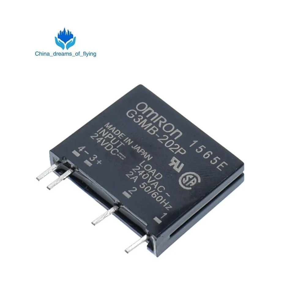 

TZT Smart Electronics Original Solid State Relay G3MB-202P DC-AC PCB SSR In 5V 12V 24VDC,Out 240V AC 2A