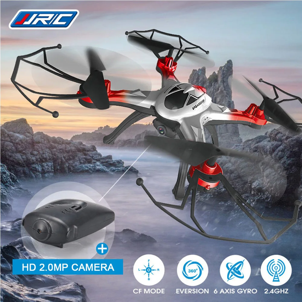 Original JJRC H29C Quadcopter  2.4GHz 4 CH 6-axis Gyro 2.0MP CAM Quad Copter with Light One Key Automatic Return Drone Dron Toys