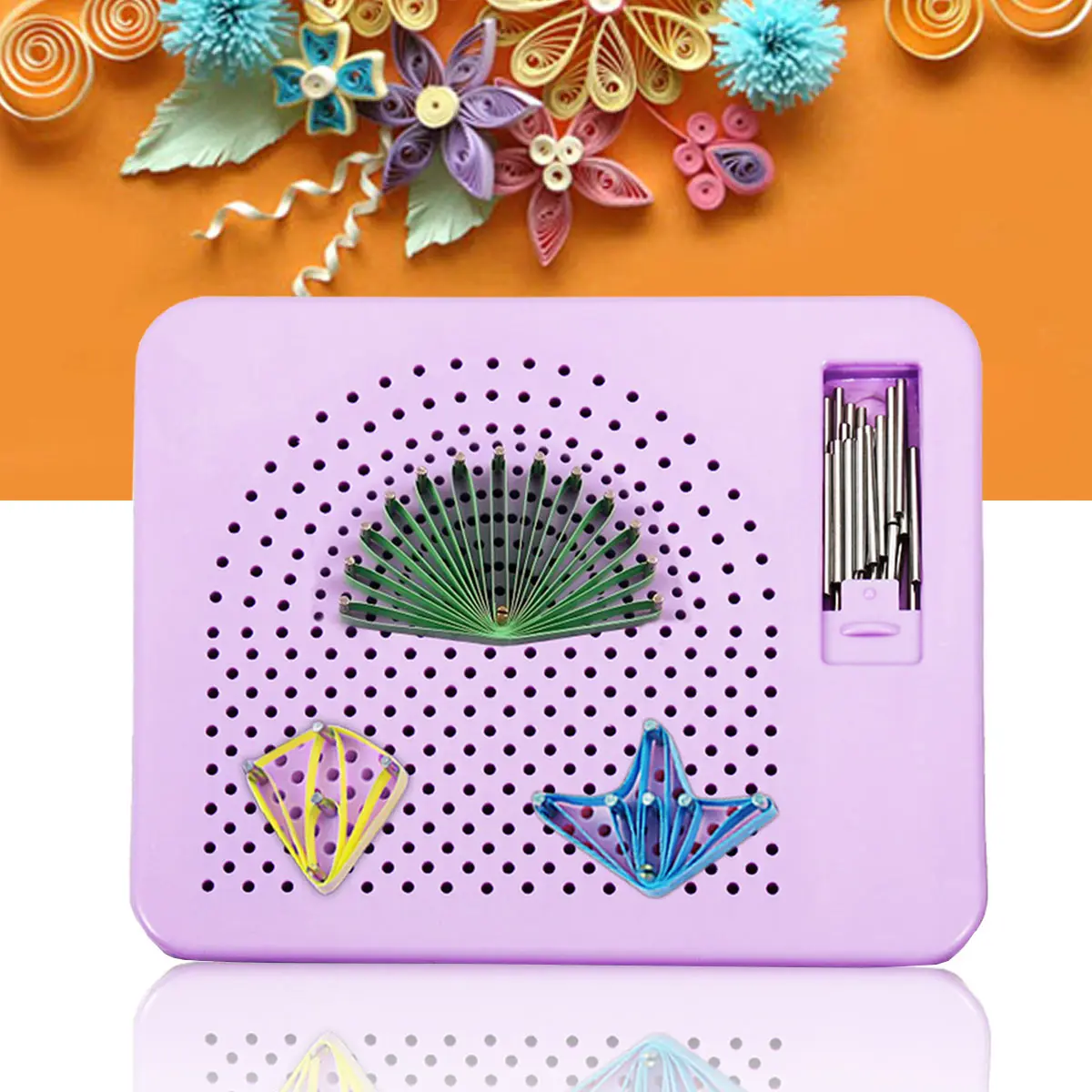 

KiWarm Overvalue Quilter's Grid Guide for Paper Folding Crafting Paper Quilling Handmade Paper Craft DIY Paper Quilling Tool