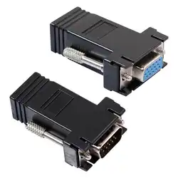 VGA Extender женский/Мужской к Lan Cat5 Cat5e/6 RJ45 Ethernet Женский Новый адаптер-женский + разъемами для розничных/дропшиппинг