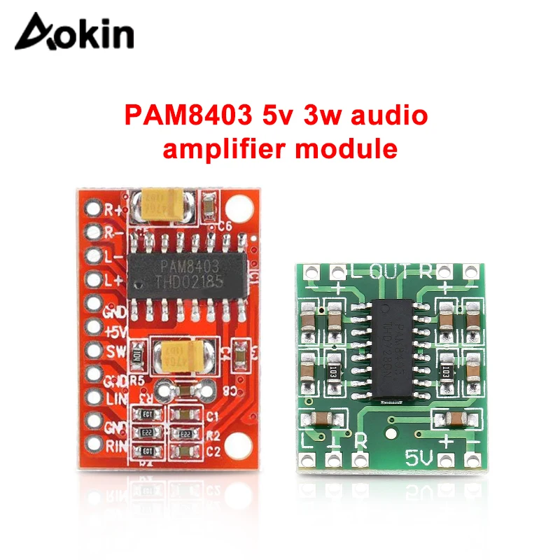 PAM8403 5 v 3 w аудио модуль усилителя класса D Цифровой аудио платы модуля усилителя 2 канала DC 5 V Мини класса D Цифровой усилитель