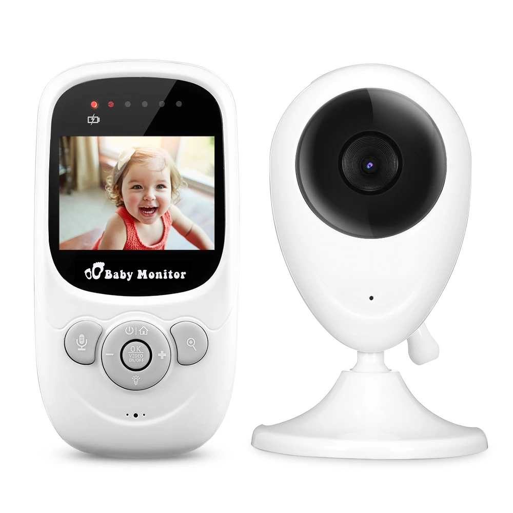 

2.4G Wireless Baby Sleeping Video Monitor With Automatic Night Vision Two-Way Talk 2.4 Inch LCD Display Temperature Monitoring