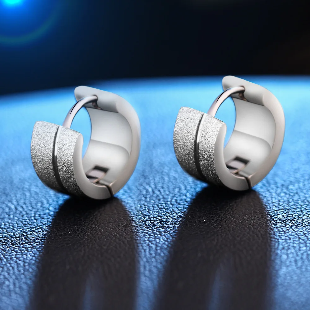 

New Men Titanium Steel Magnetic Clip On Earrings No Piercing Charm Hoop Earrings
