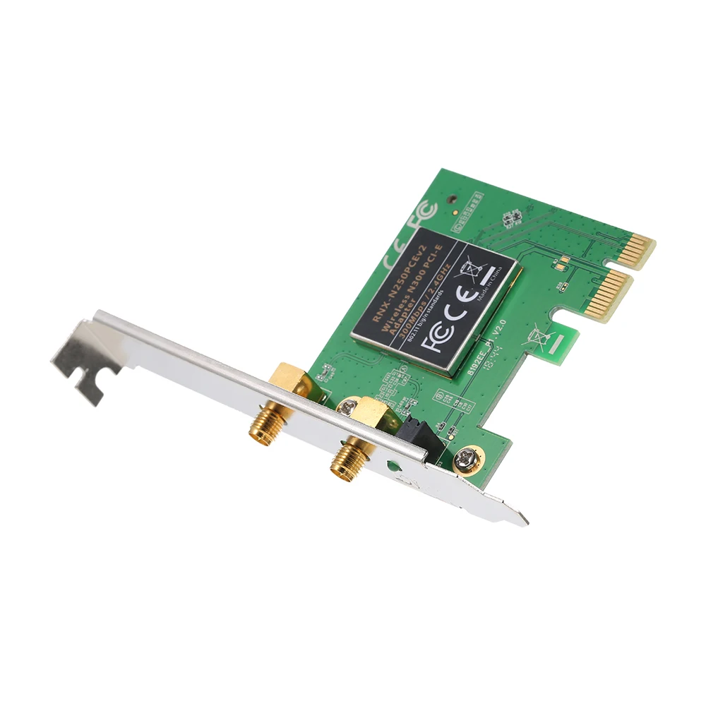 Беспроводная Wi Fi 300 Мбит/с LAN сеть PCI Express Разъем адаптер карта с 5DPI антенна для