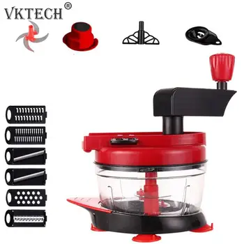

Multifunctional Manual Meat Grinder Vegetable Fruit Cutter Potato Slicer Peeler Carrot Grater Mixer Kitchen Gadget