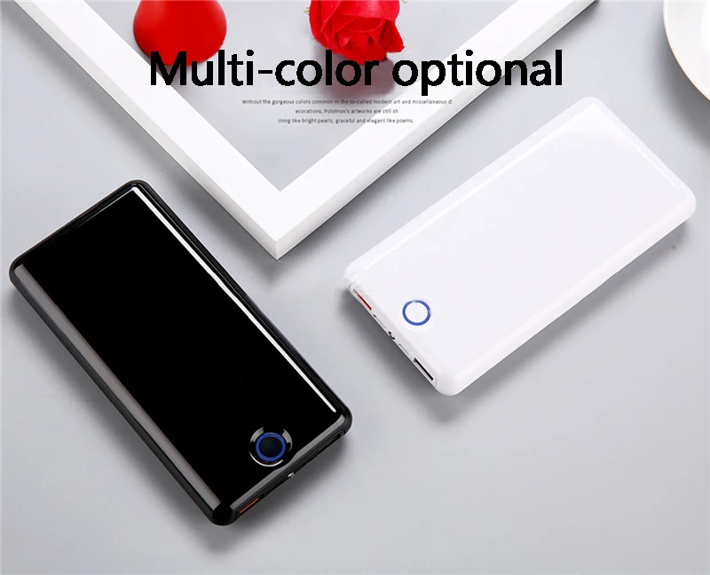 20000 mAh банк питания USB C QC 3 0 портативное зарядное устройство двойной внешний