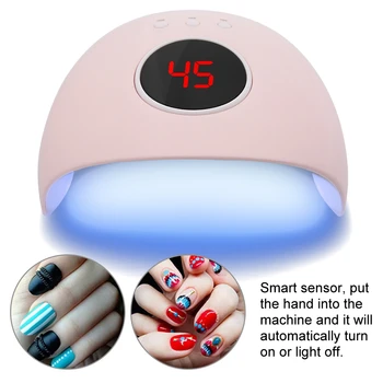 

24W LCD Display UV Nail Dryer Dual Light Sources Gel Polish Light Curing Manicure Machine nail lamp