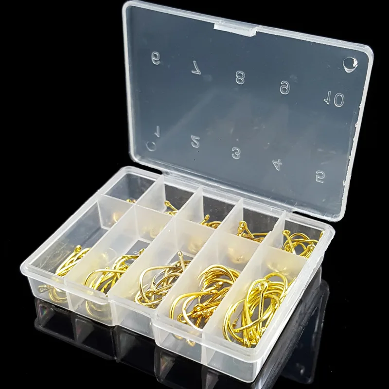 Peche 100pcs/box Fishing Hooks High Carbon Steel Barbed Fishhooks for Carp Fly Fishing Tackle Boxes Pesca Fish Hooks