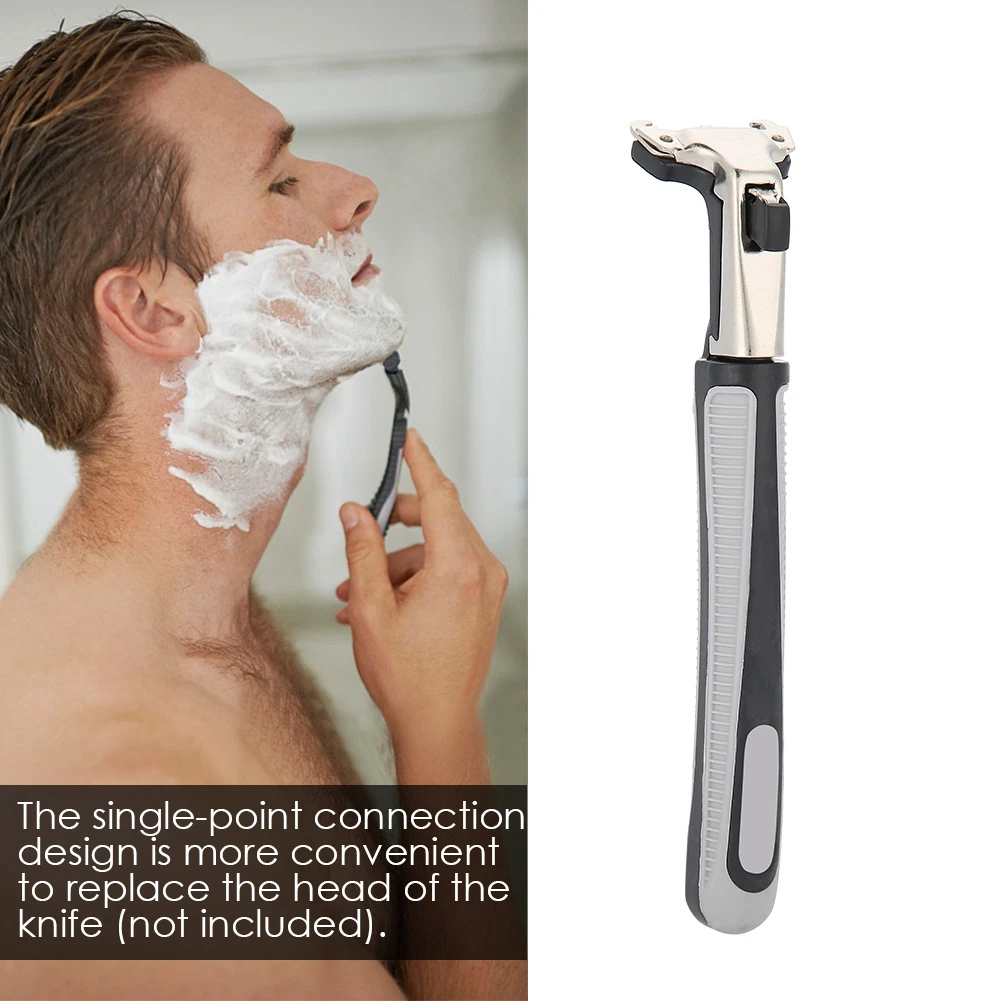 

1pcs Plastic Anti-slip Men Double Edge Razor Handle Replacement Holder Shave Supplies barber razor
