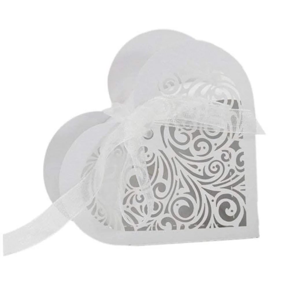 

20pcs Heart Candy Box Bonbonniere Wedding Gift Box