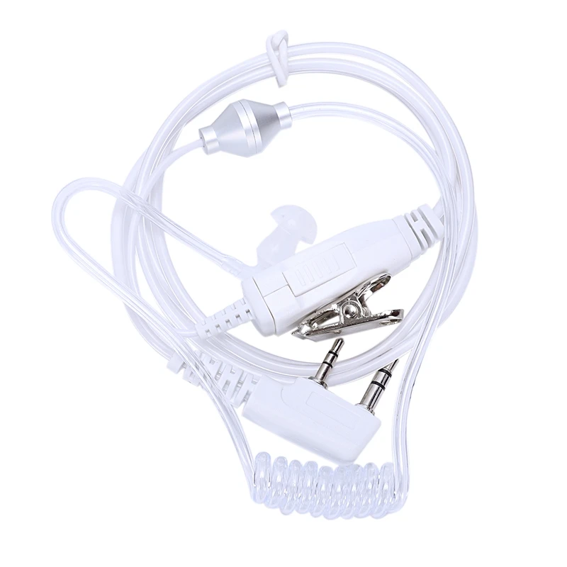 Горячая TTKK белая гарнитура наушники Универсальный 2 Pin Mic Ptt тайная Акустическая