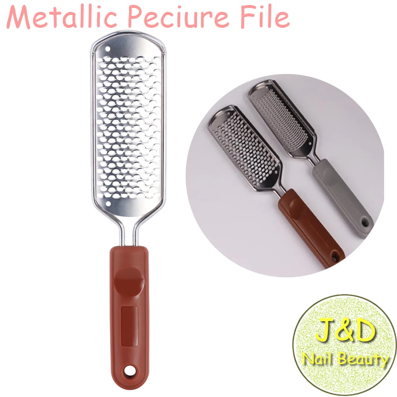 

Metal Pedicure Foot File Stainless Steel Callus Remover Personal Care Tool Metal Sanding Cuticle Tools with Replaceable Blade