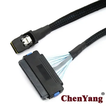 

Chenyang SFF-8087 Mini SAS 4i 36Pin to SFF-8484 SAS 32Pin 4i Cable 100cm