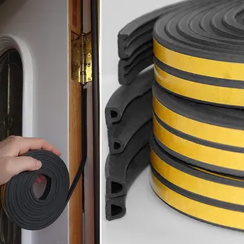 

2019 Newest Hot Draught Excluder Self Adhesive Rubber Door Window Seal Strip Roll Foam