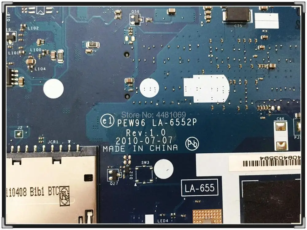 PEW96 LA-6552P para Acer aspire 5552 5552G NOTEBOOK LA-6552P placa base de computadora portátil MBR4602001 MB R4602.001 DDR3 gratis CPU PEW96 LA-6552P para Acer aspire 5552 5552G NOTEBOOK LA-6552P placa base de computadora portátil MBR4602001 MB R4602.001 DDR3 gratis CPU