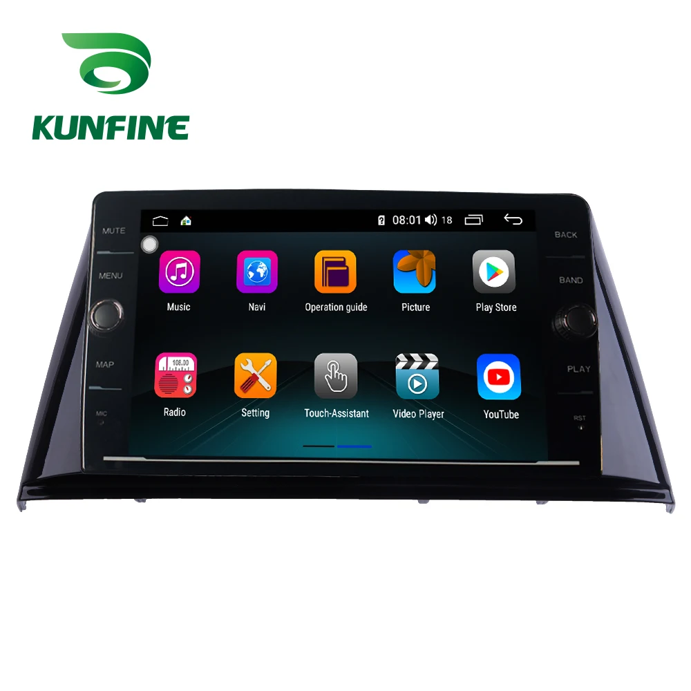 Top Octa Core RAM 4GB Android 8.1 Car DVD GPS Navigation Player Deckless Car Stereo for Peugeot 308 2016 2017 Radio Unit Device 4G 1