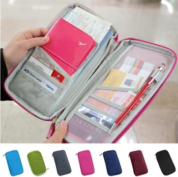 

2018 Hot Wallet Purse Travel Passport Credit ID Card Cash Holder Case Document Bag Organizer Wallet Purse Case Bag Card Holders