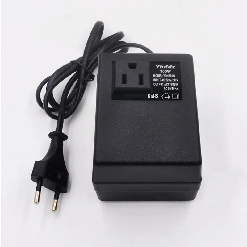 

200W AC 220V to 110V Travel Converter Single Phase Transformer Power Adapter EU Plug for Transformers