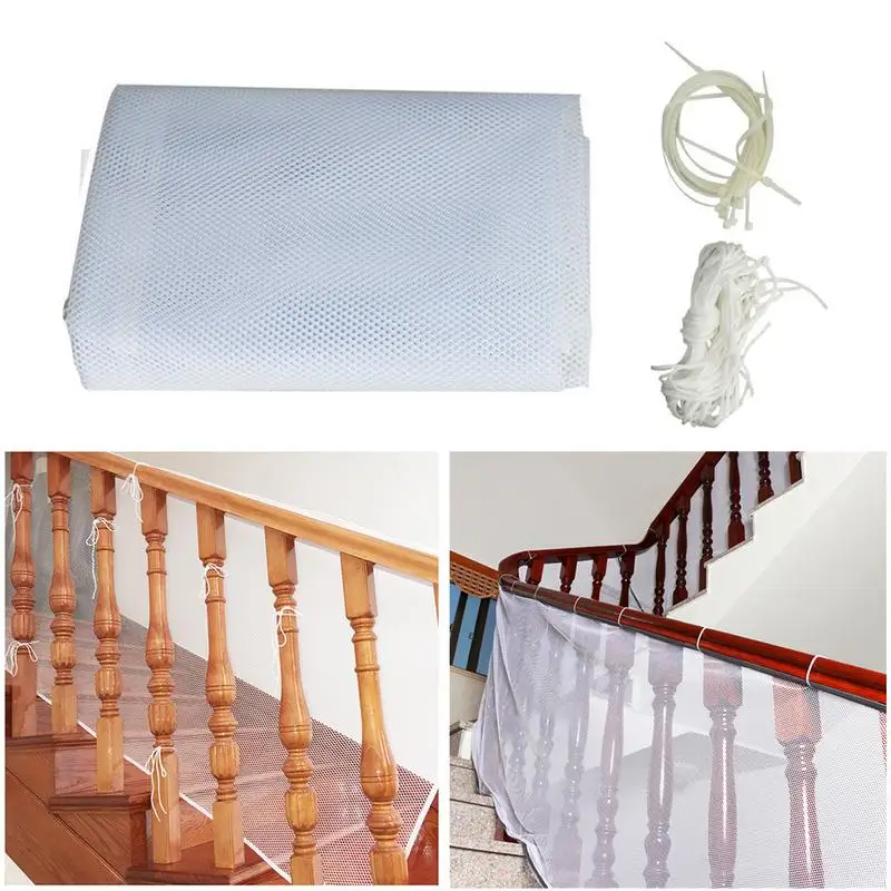

Thickened Safe Rail Outdoor Balcony Stairway Deck Railing Safety Net Children And Pet Safety Toy Safety Stairs Protector