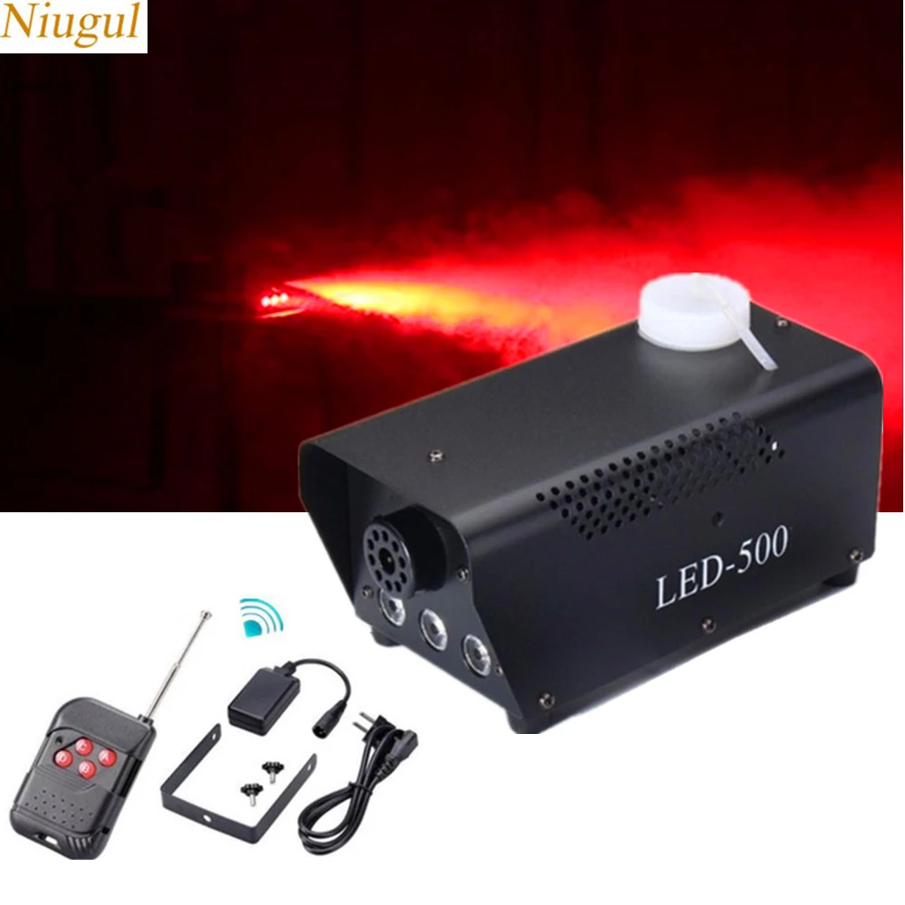

Red Color 500W LED Fog Machine/Wireless Remote Control Smoke Machine With LED Lights For KTV Disco DJ Equipments/500W LED Fogger