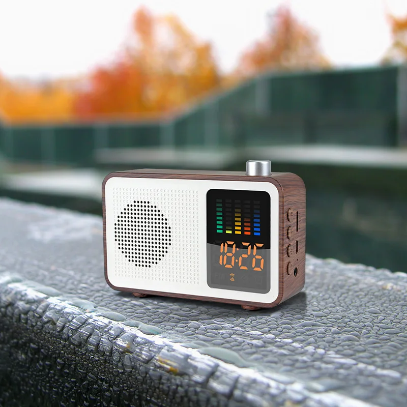 Высокое качество Creatives 3 в 1 будильник с подзарядкой bluetooth динамик FM радио Поддержка AUX TF карта Настольный будильник цифровые часы