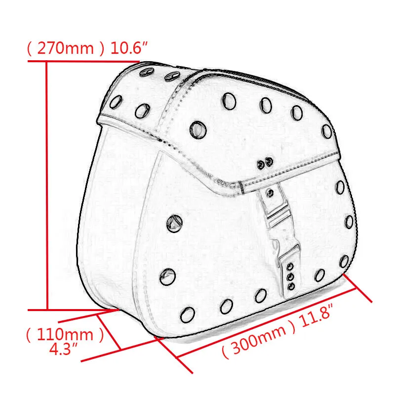 Комплект из 2 предметов мотоциклетные черные сумки сбоку Сумки на открытом воздухе Мотоцикл подходит для Harley Sportster XL883 XL1200 со стильными заклепками