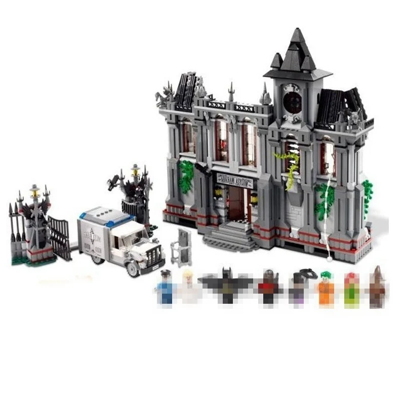 

Lepin DC Batman Super Heroes 07044 The Arkham Asylum Breakout 1685Pcs Building Blocks Toys For Children Superhero 10937