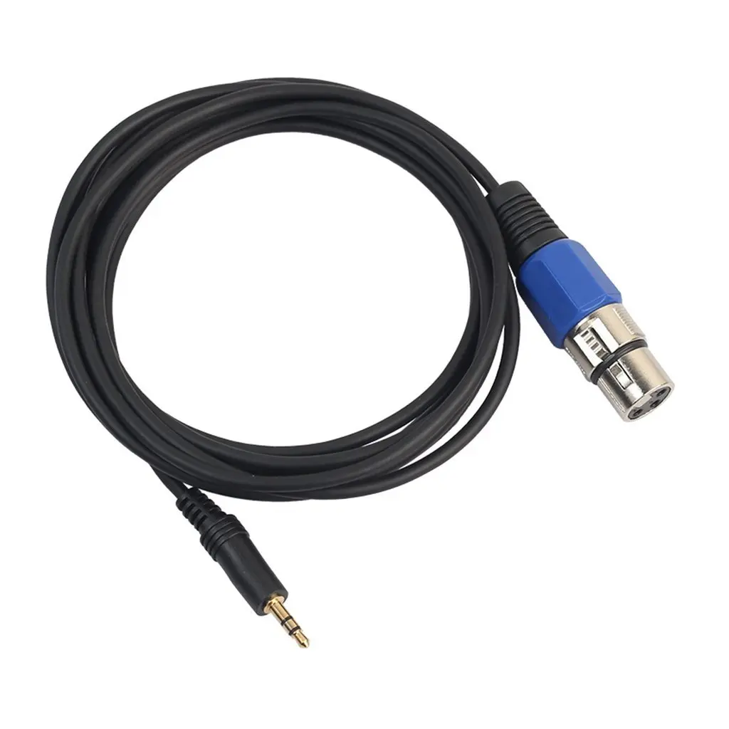 

3.5mm (1/8 Inch) TRS to XLR Cable, Low Noise Male to Female Audio Microphone Stereo Sound Cable Adapter,10ft,Blue