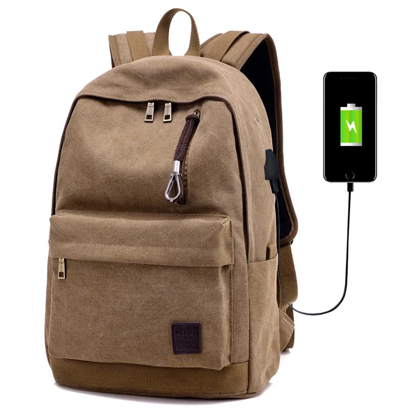

bags for Male Both Shoulders Package Woman Backpack Usb Charge Outdoors Travelling Bag Early Tide High College Student Bag