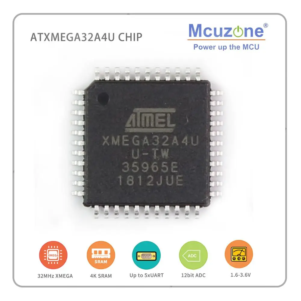 ATxmega32A4U AU чипы (ATMEL xmega32A4U ATXMEGA pdi есть в наличии Доставка 24 часа 32A4 U микрочип 32A4U
