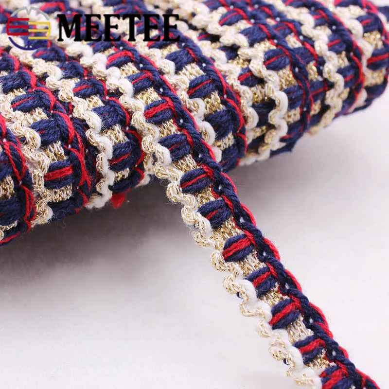 Meetee 4yards 1.8cm Ribbon Lace Trim Polyester DIY Sewing Crafts Clothing Bags Home Textile Decorative Supplies Webbing AP537 | Дом и сад