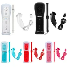 2в1 встроенный контроллер движения плюс и Nunchuck геймпад джойстик Набор для nintendo wii/wii U с силиконовым чехлом