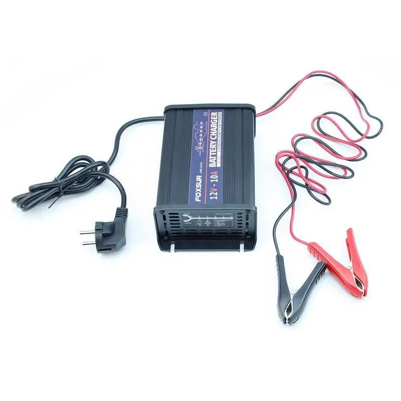 

Car Battery Charger 12V 10A Lead-acid Battery Charge Short Circuit Protection Reverse Repair Type 30AH-200AH