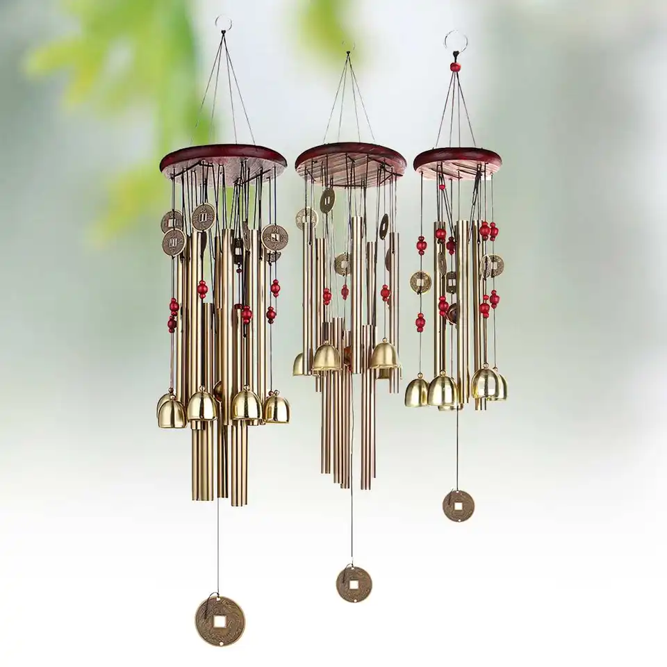 Wind Chime Bell Blessing Feng Shui Wind Chime For Good Luck Fortune Home Decor Garden Miniature Hanging Decoration Accessories Figurines Miniatures Aliexpress