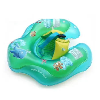 

Cartoon Baby Swimming Ring Anti Rollover Child Water Fun Toy Swim Training Portable Inflatable Pool Float Swim Protector