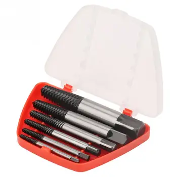 

6pcs/set Screws Extractors Chrome Vanadium Steel Damaged Bolts Screw Drill Extractor Remover Tools Wholesale