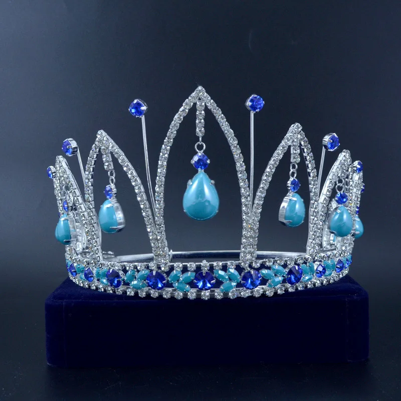 Модные стразы в виде короны тиара принцессы конкурс красоты Мисс Queen Свадебные