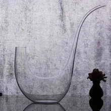 YKPuii 800 мл графин косой рот арфы свинца кристалл западный стиль быстро льющееся вино для бар клуб дома