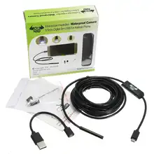 DANIU Borescope Inspection водостойкая мини-камера мм 5,5 мм цифровая м 5 м USB для телефона Android
